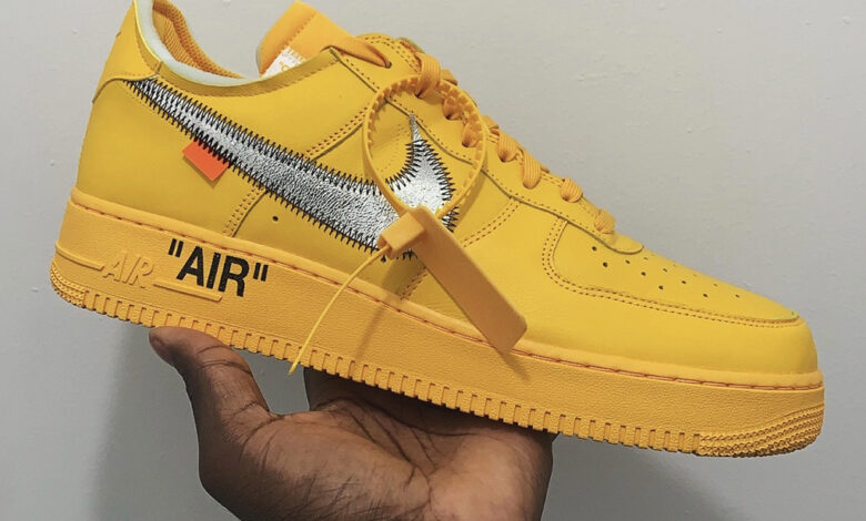 Nike Off-White Air Force One University Gold