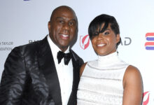 Magic Johnson’s Son EJ Walks the Red Carpet in Vinyl Pointy Boots at Elizabeth Taylor Ball to End AIDS