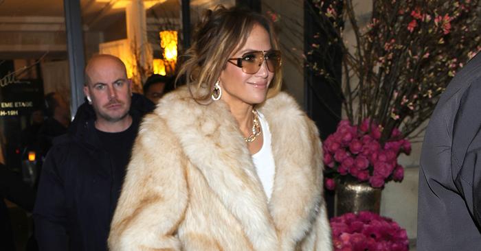 Jennifer Lopez Just Became the Celebrity Leader of the Mob Wife Trend in Paris