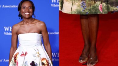 Deborah Roberts Makes a Statement in PVC Mules at the 2024 White House Correspondents’ Dinner